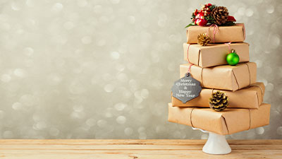 Albero di Natale di pacchetti